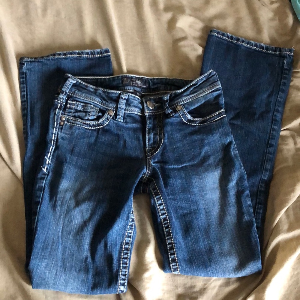 Silver women’s jeans